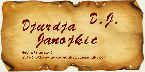 Đurđa Janojkić vizit kartica